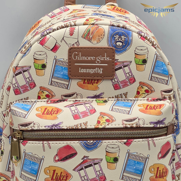 Loungefly Gilmore Girls Icons Mini Backpack New - Picture 6 of 6